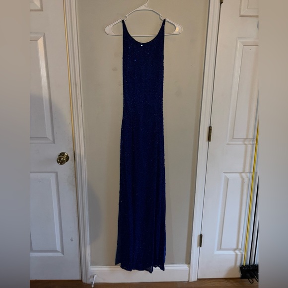 BLUE PROM DRESS - Picture 2 of 3
